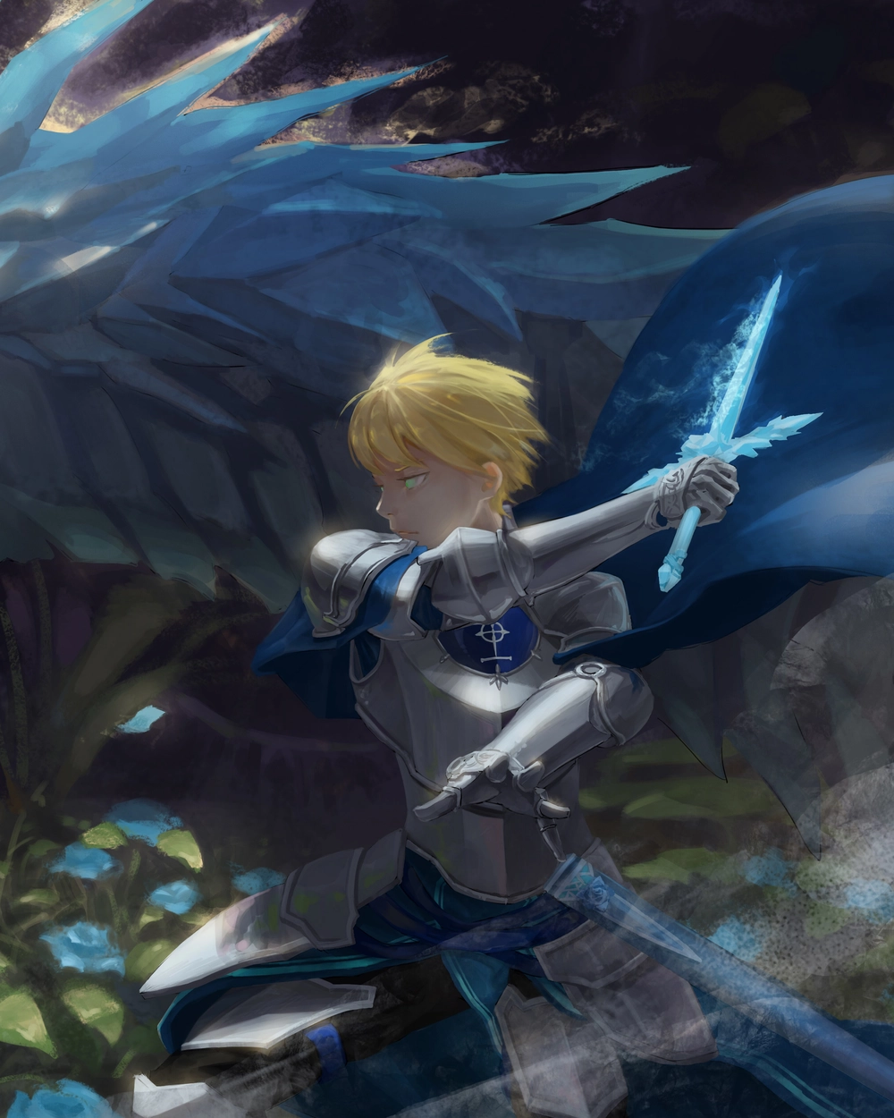 hình ảnh anime cầm kiếm đậm chất hành động 