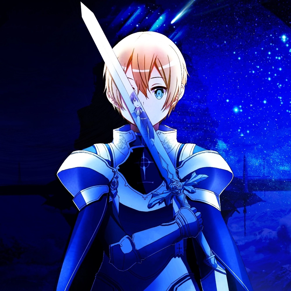 ảnh anime kiếm có ánh sáng huyền ảo 