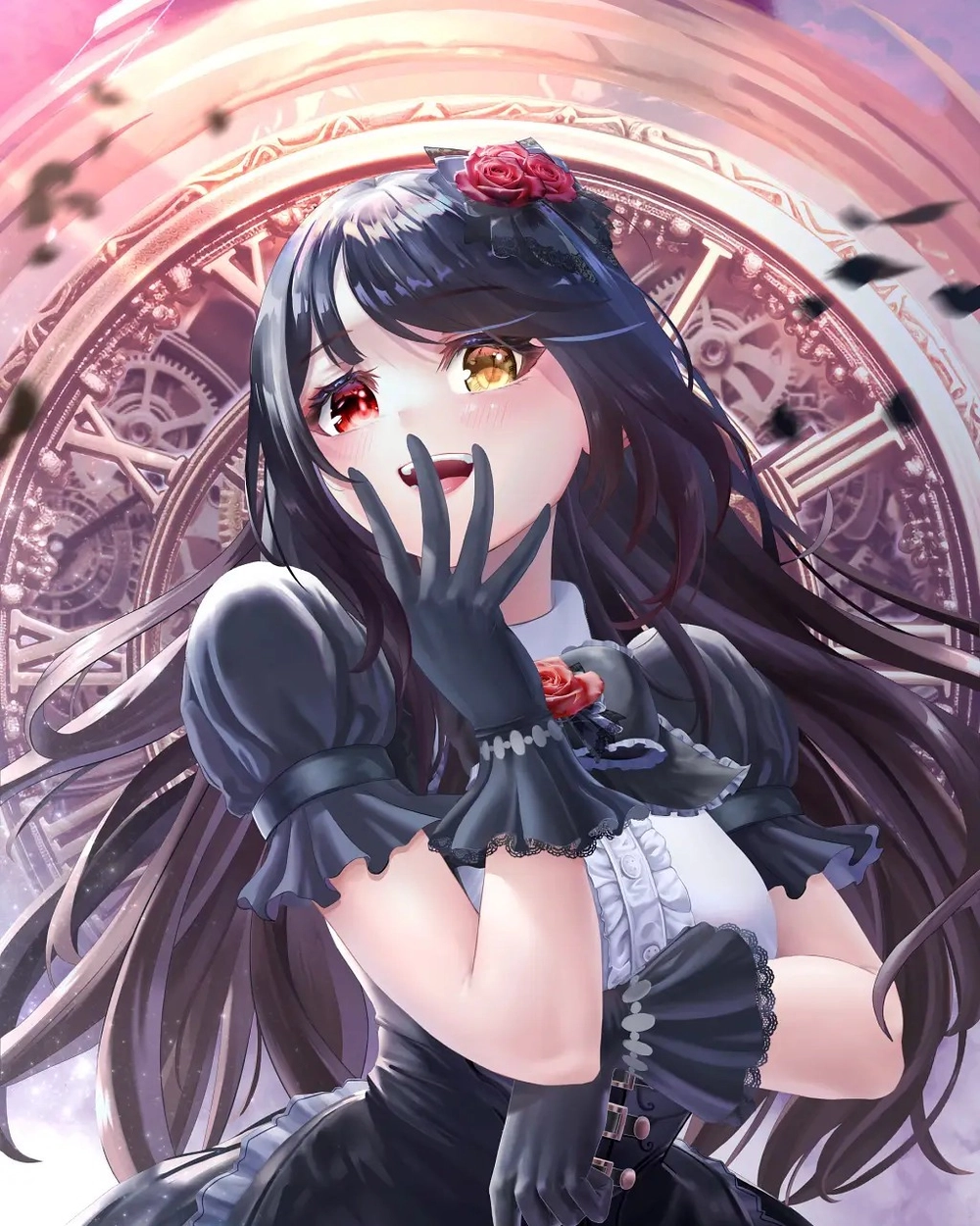 ảnh Kurumi Tokisaki anime girl huyền bí