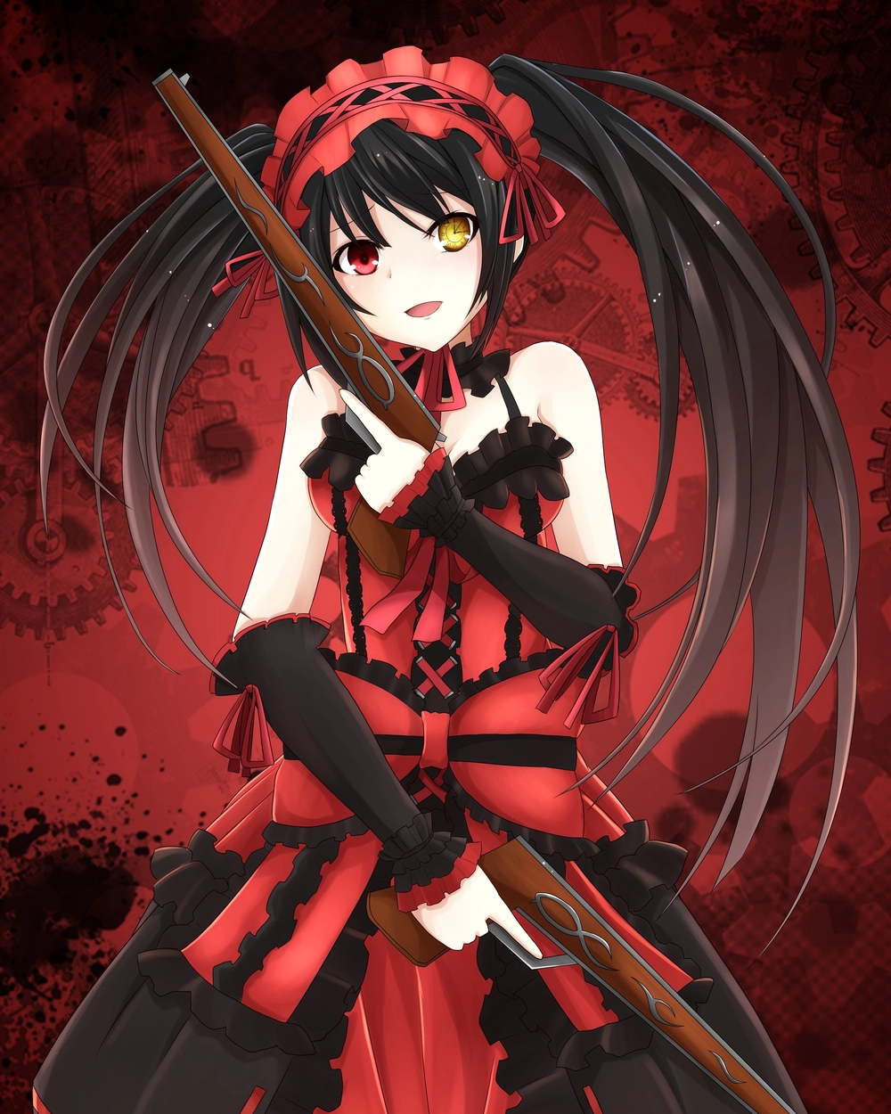 hình ảnh Kurumi Tokisaki trong anime đẹp