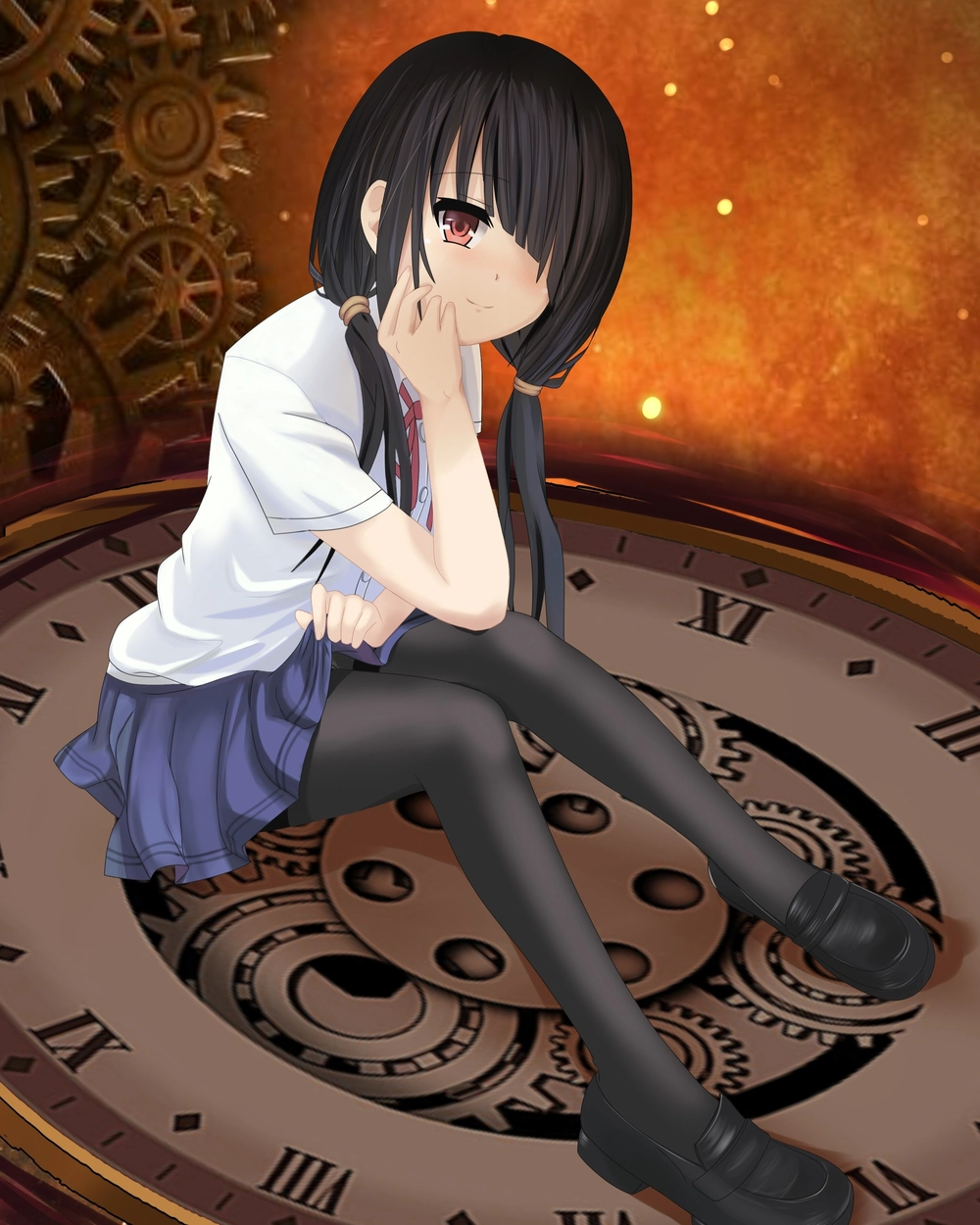 hình Kurumi Tokisaki anime ấn tượng mạnh