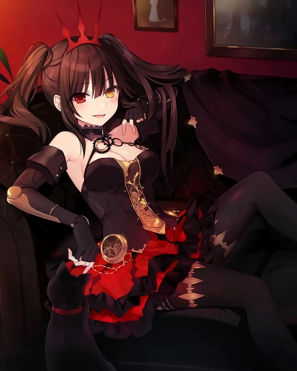 ảnh Kurumi Tokisaki trong trận chiến anime