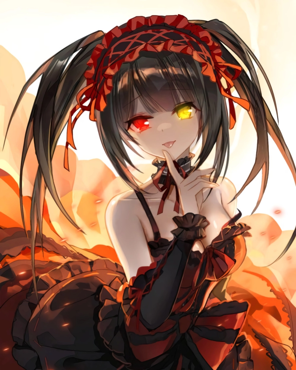 hình Kurumi Tokisaki phong cách siêu thực