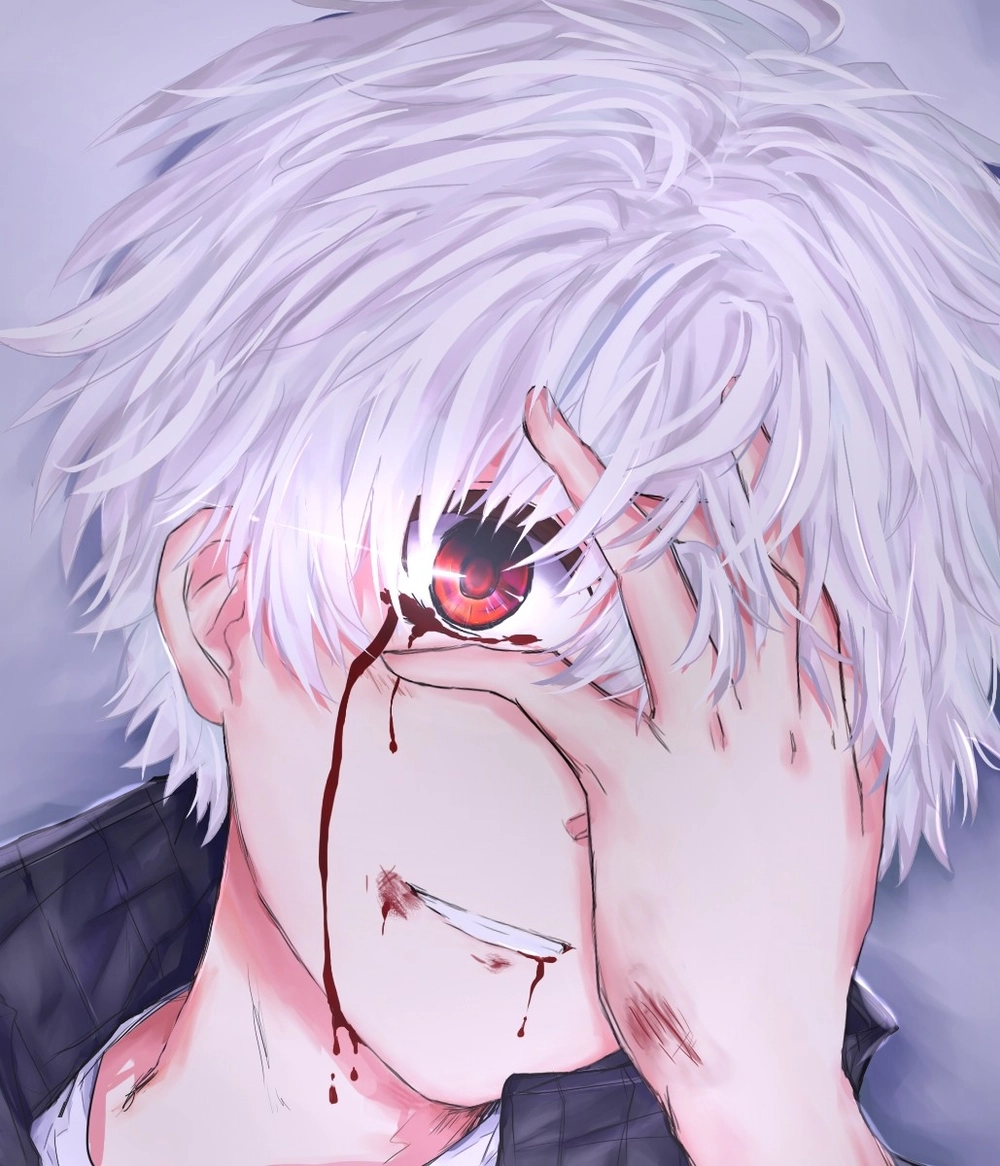 ảnh anime ánh mắt buồn của Kaneki Ken