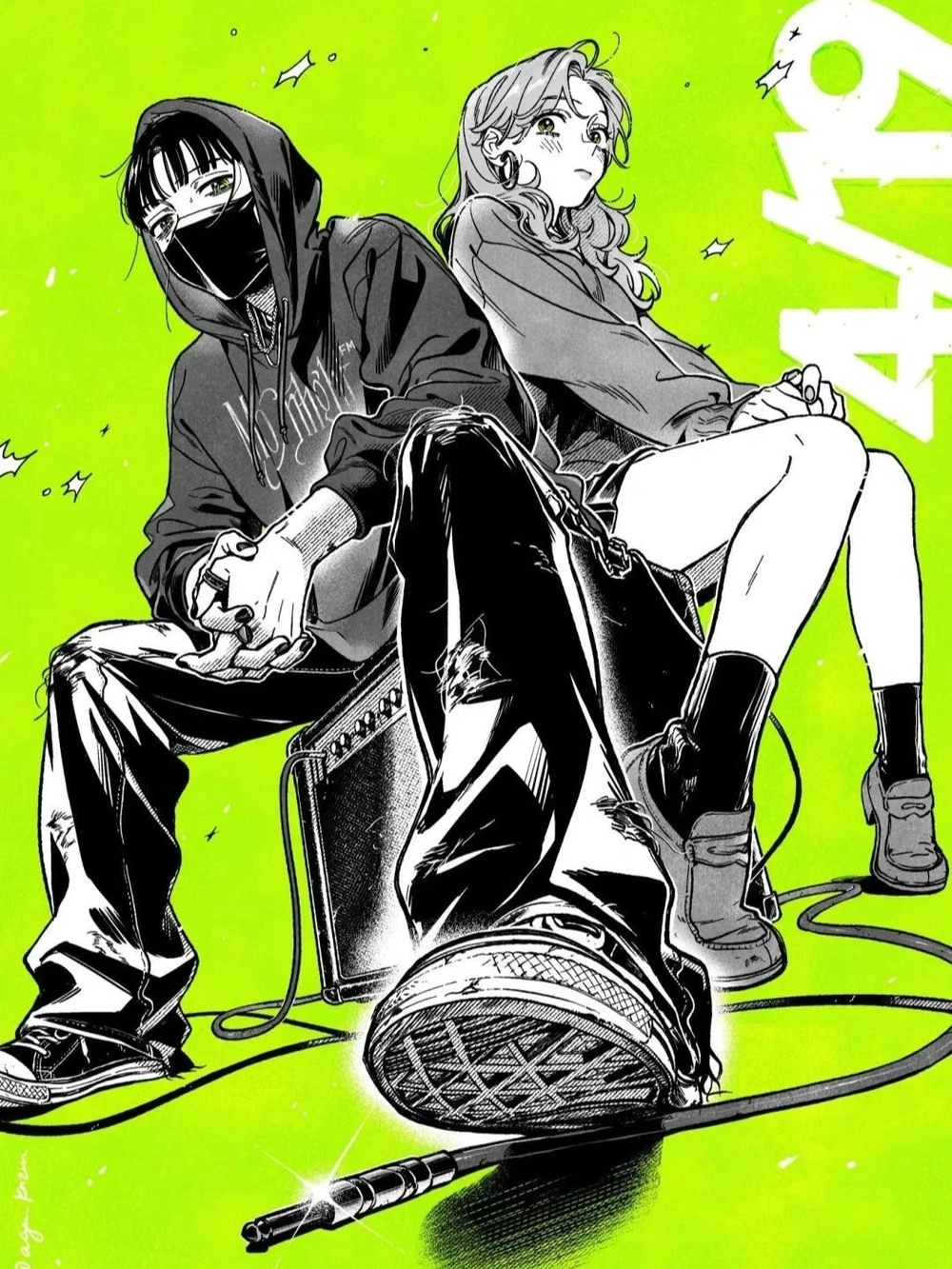 ảnh anime màu xanh lá 6