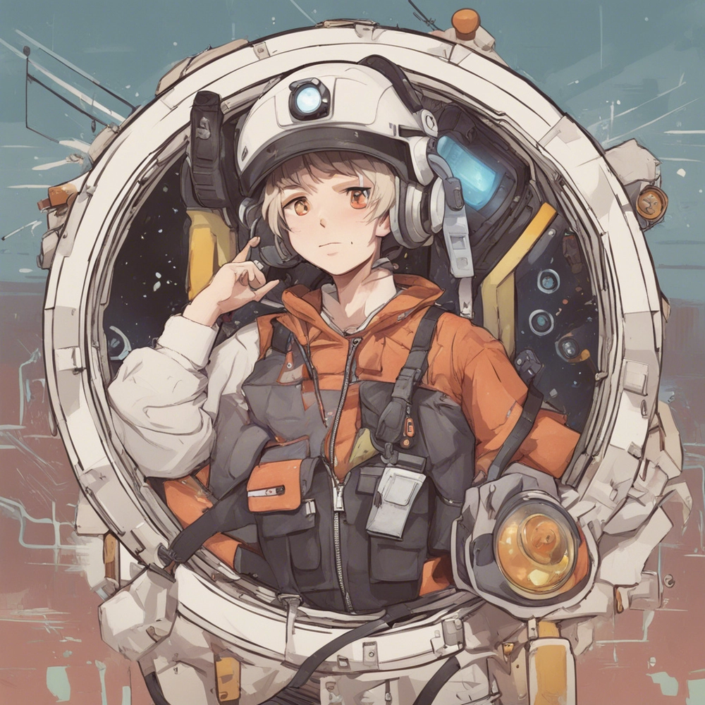 hình ảnh phi hành gia hoạt hình dễ thương 