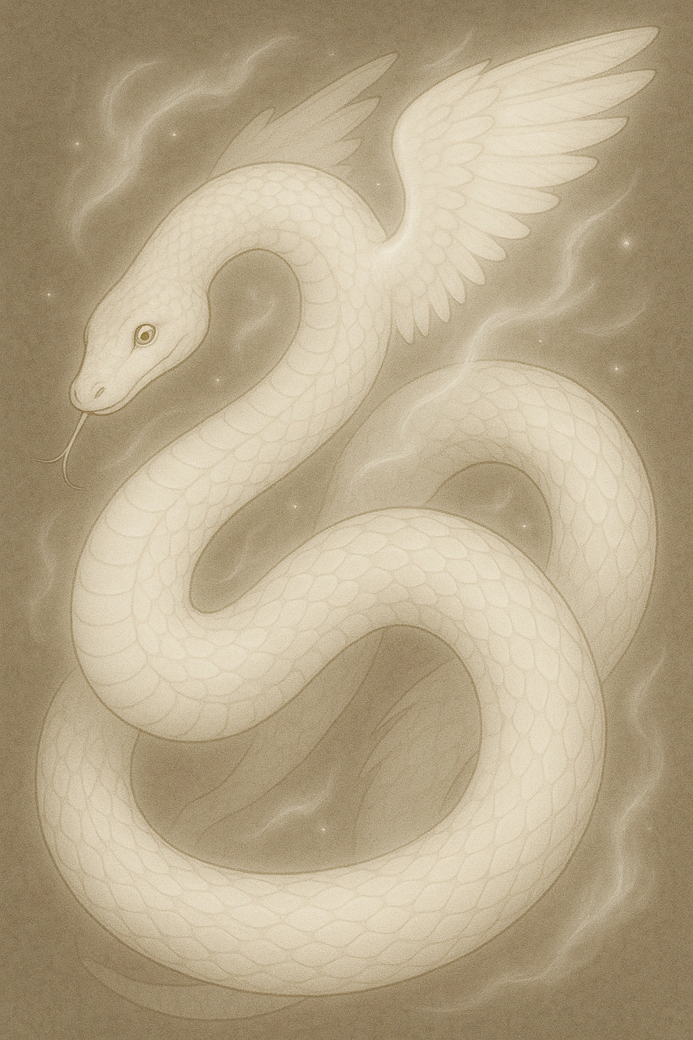 ảnh anime rắn nghệ thuật phong cách tối giản