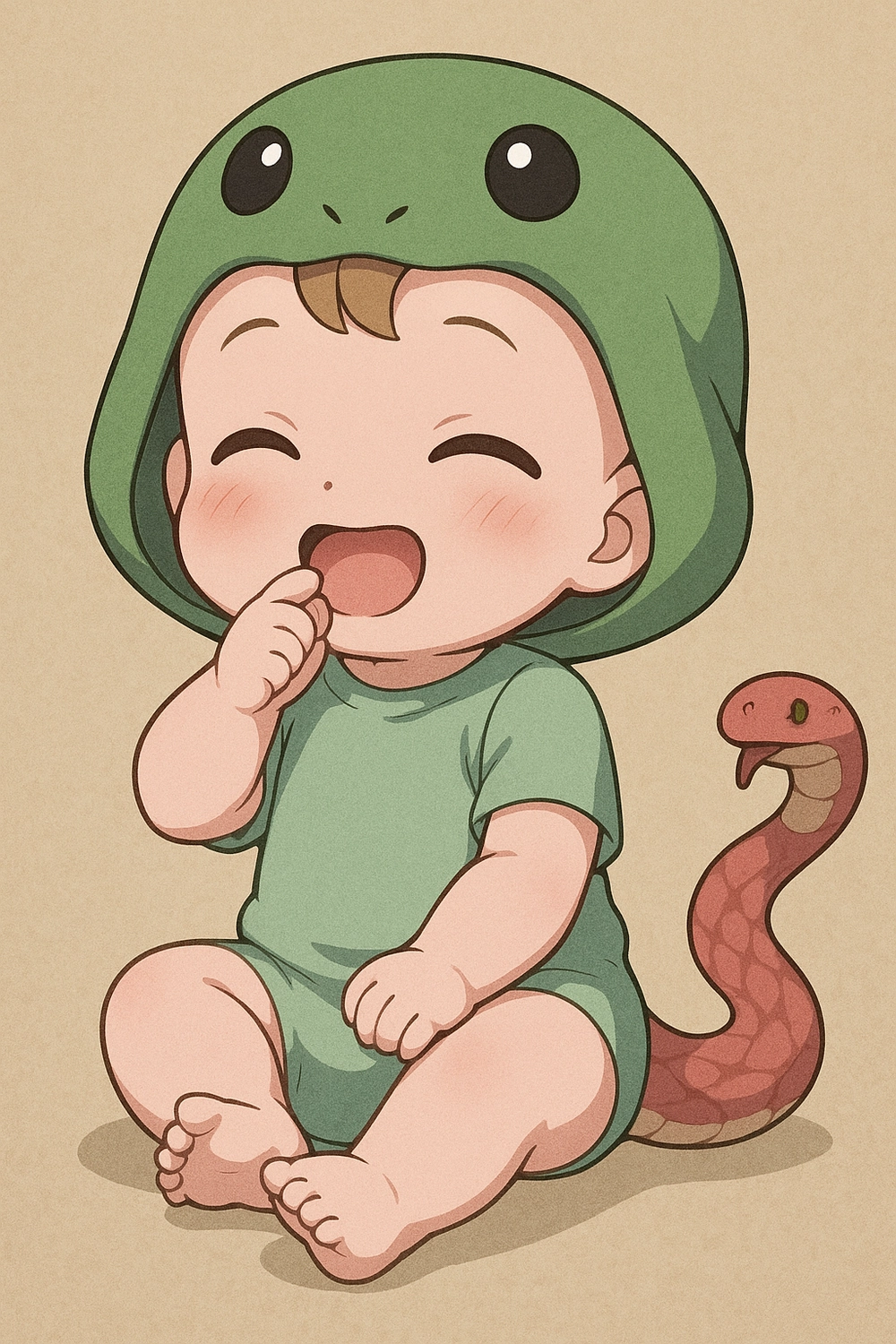 ảnh rắn hoạt hình với tạo hình dễ thương cho trẻ em