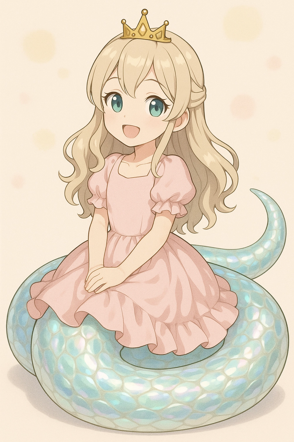 hình ảnh con rắn anime chibi ngộ nghĩnh