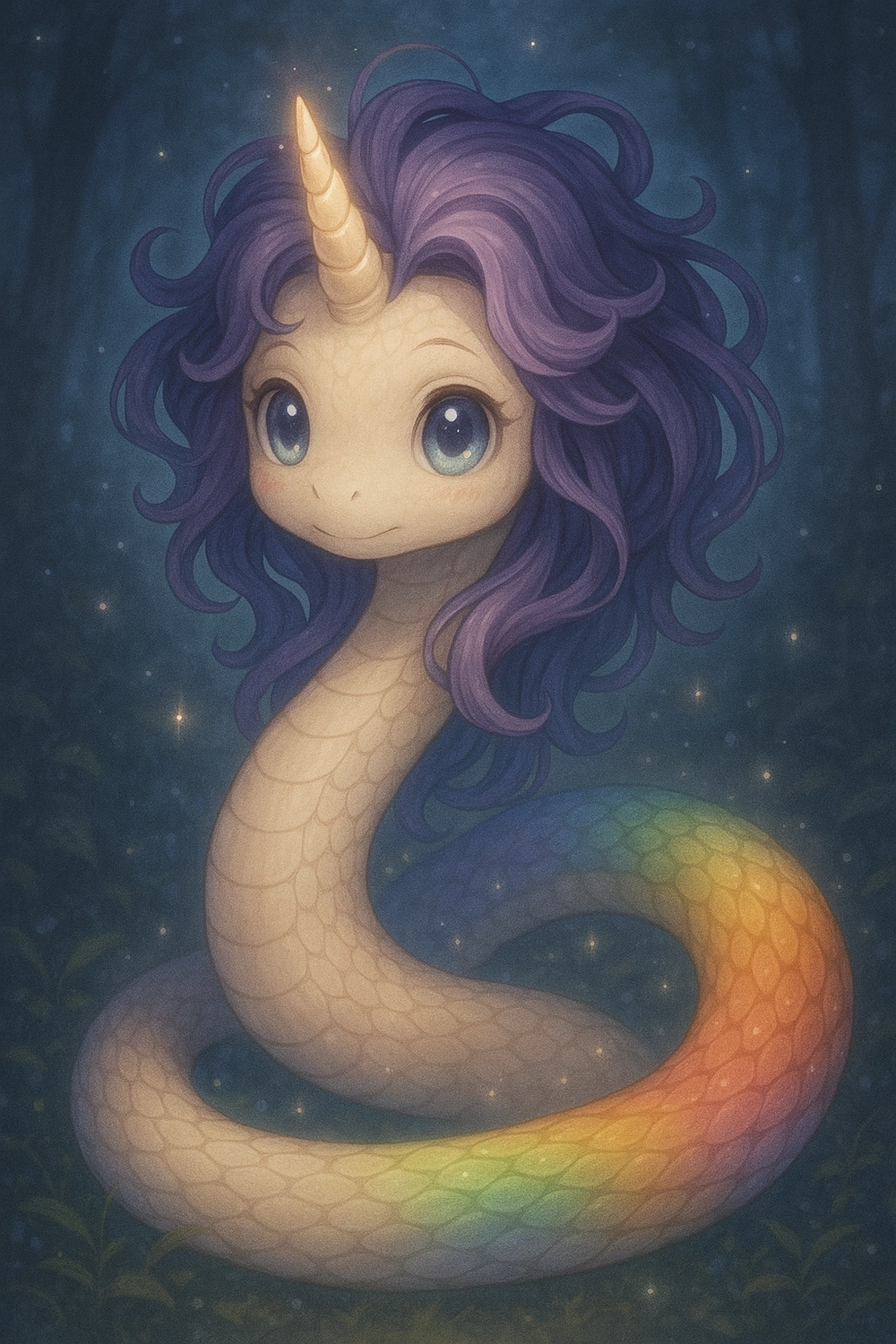 ảnh rắn hoạt hình dễ thương làm avatar