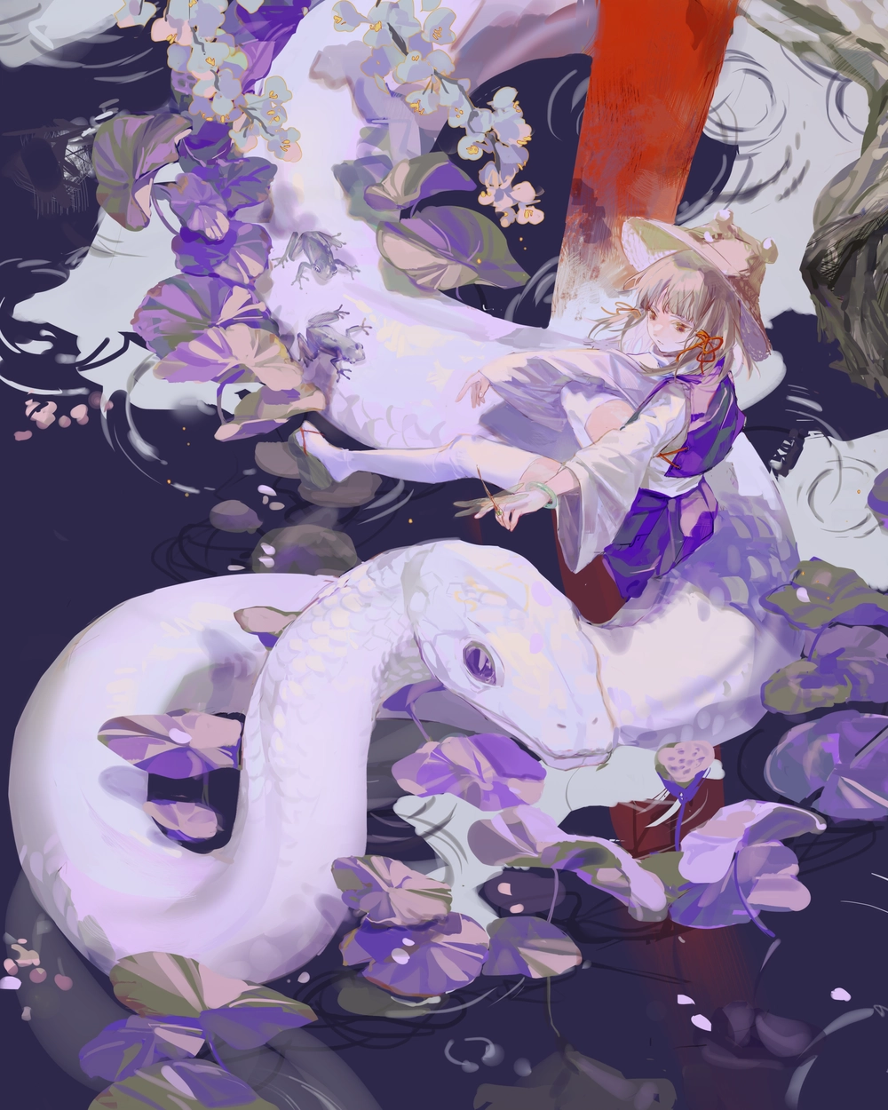 ảnh rắn anime phong cách hoạt hình 3D cực kỳ ấn tượng