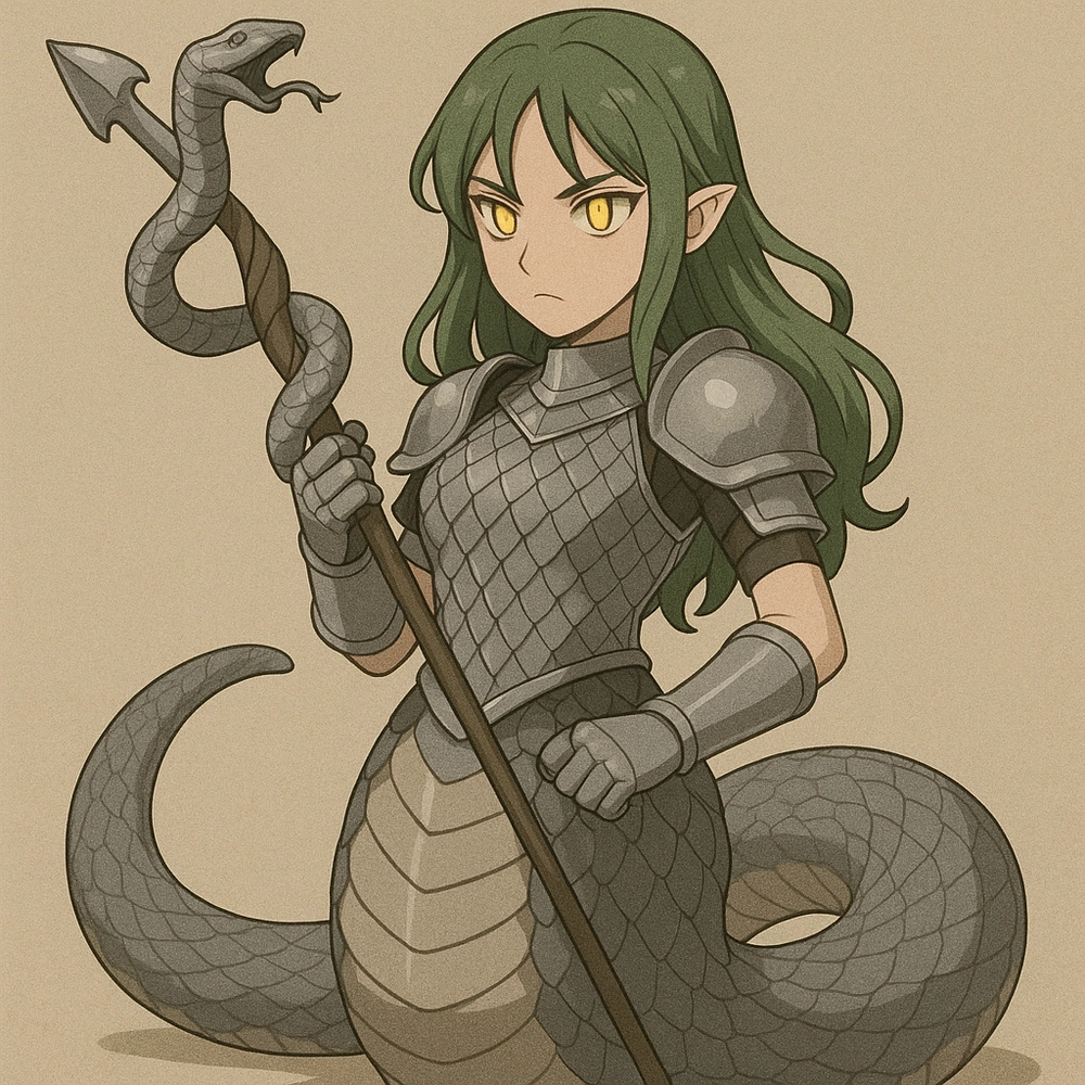 ảnh anime rắn nghệ thuật