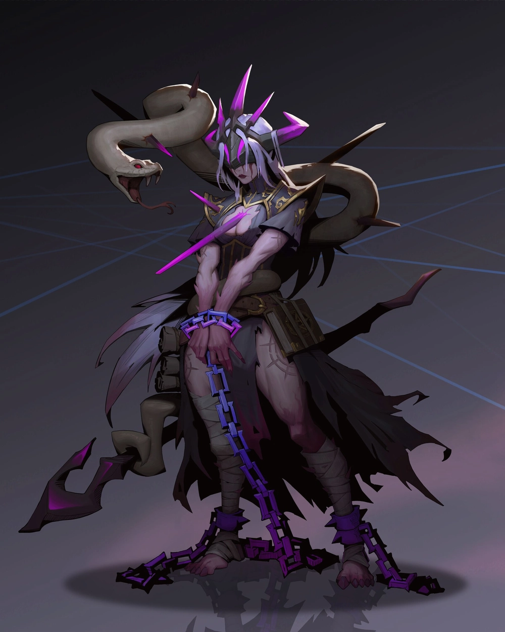 ảnh rắn anime độc đáo