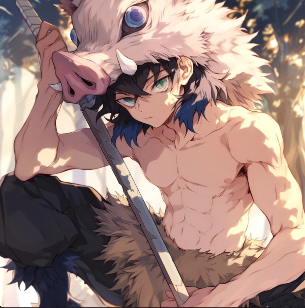 ảnh anime sáu múi inosuke body săn chắc 