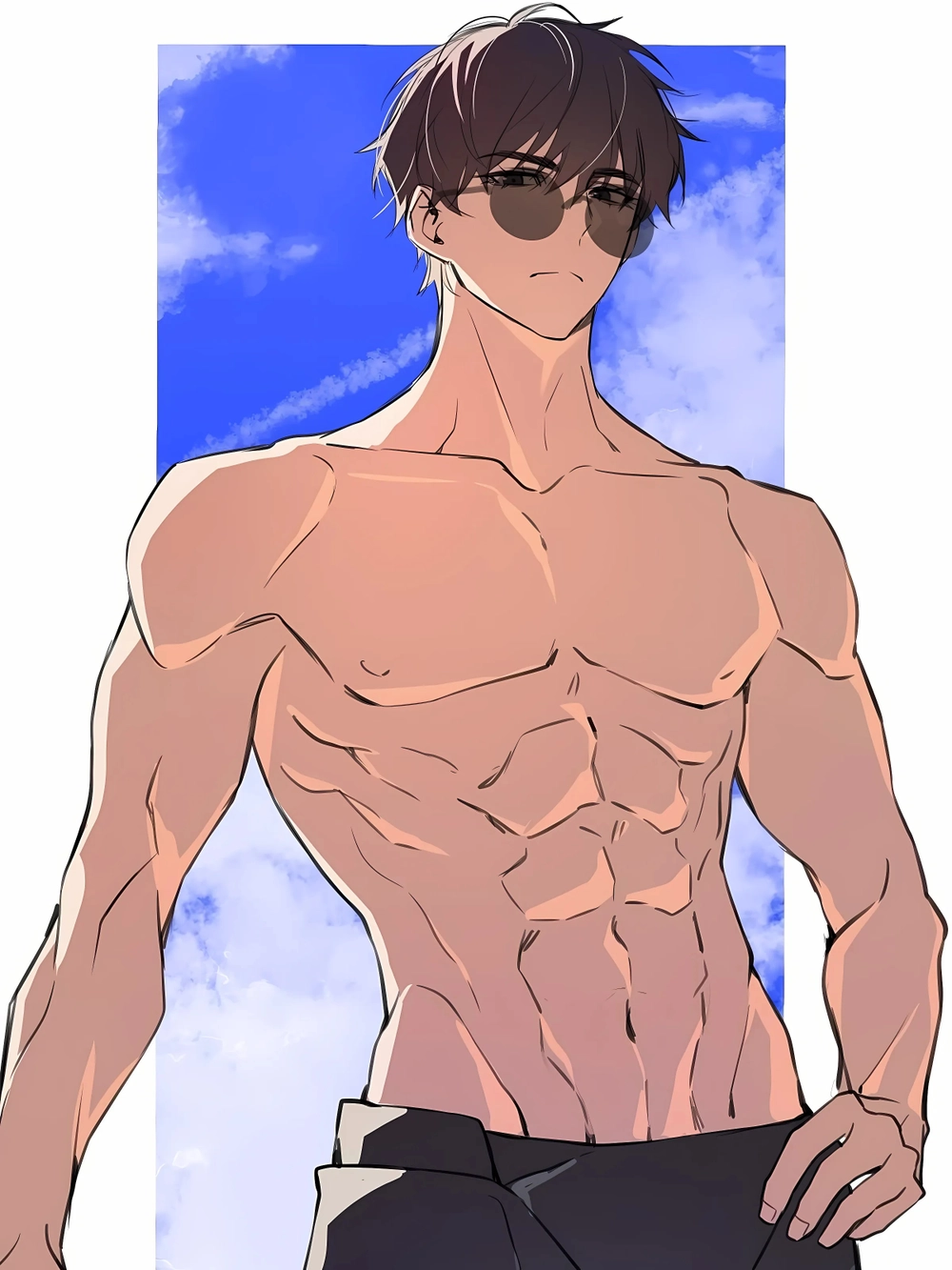 ảnh trai đẹp anime sáu múi hiện đại và lạnh lùng 