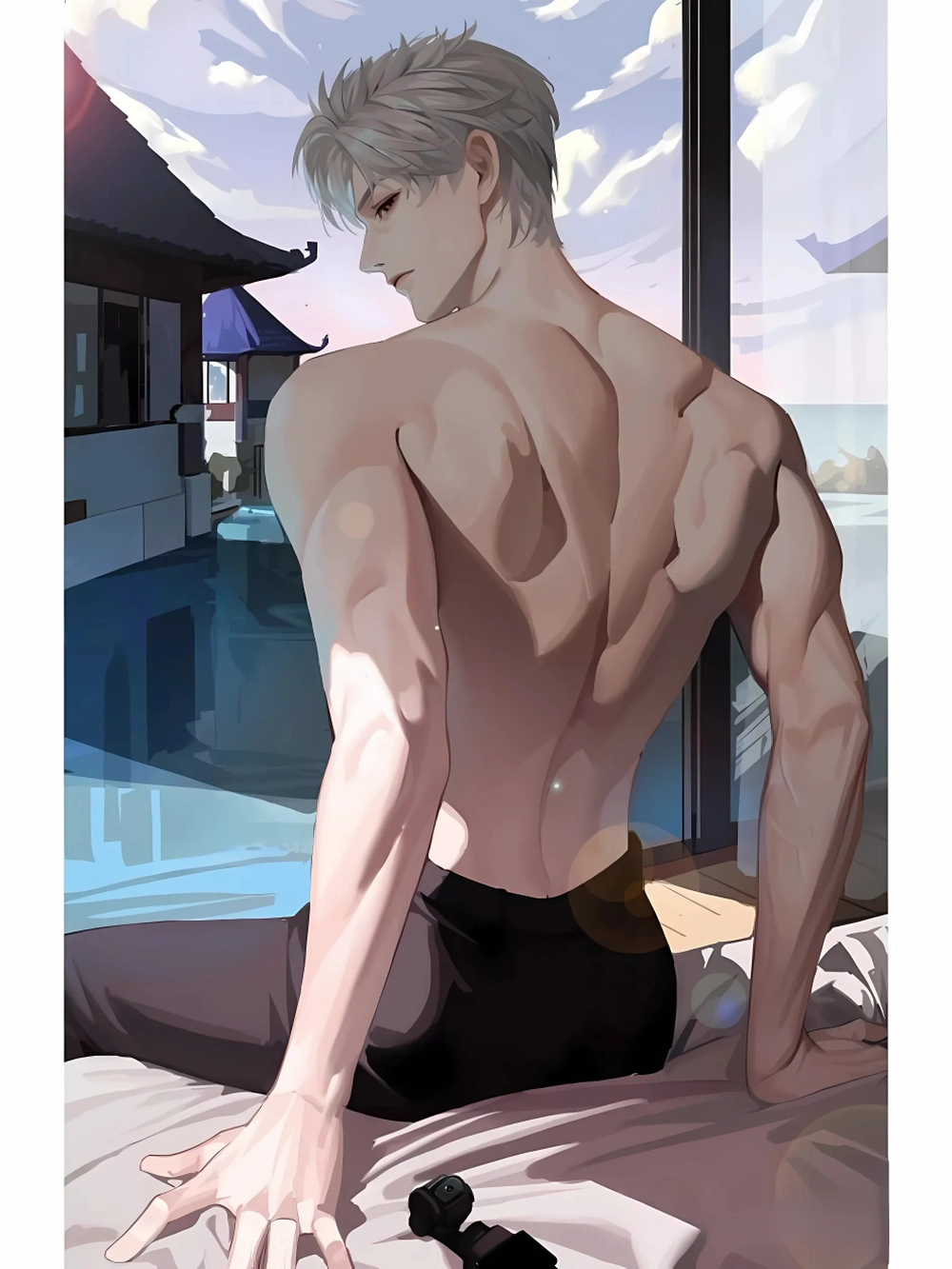 ảnh trai đẹp anime sáu múi sexy 