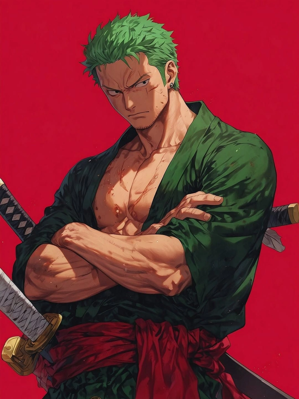 ảnh anime sáu múi zoro đẹp