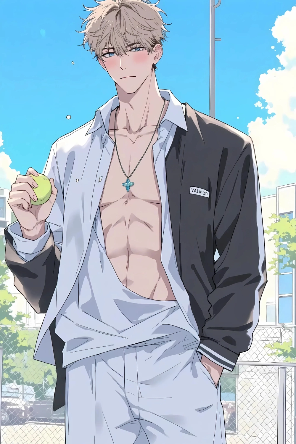 hình ảnh trai sáu múi anime