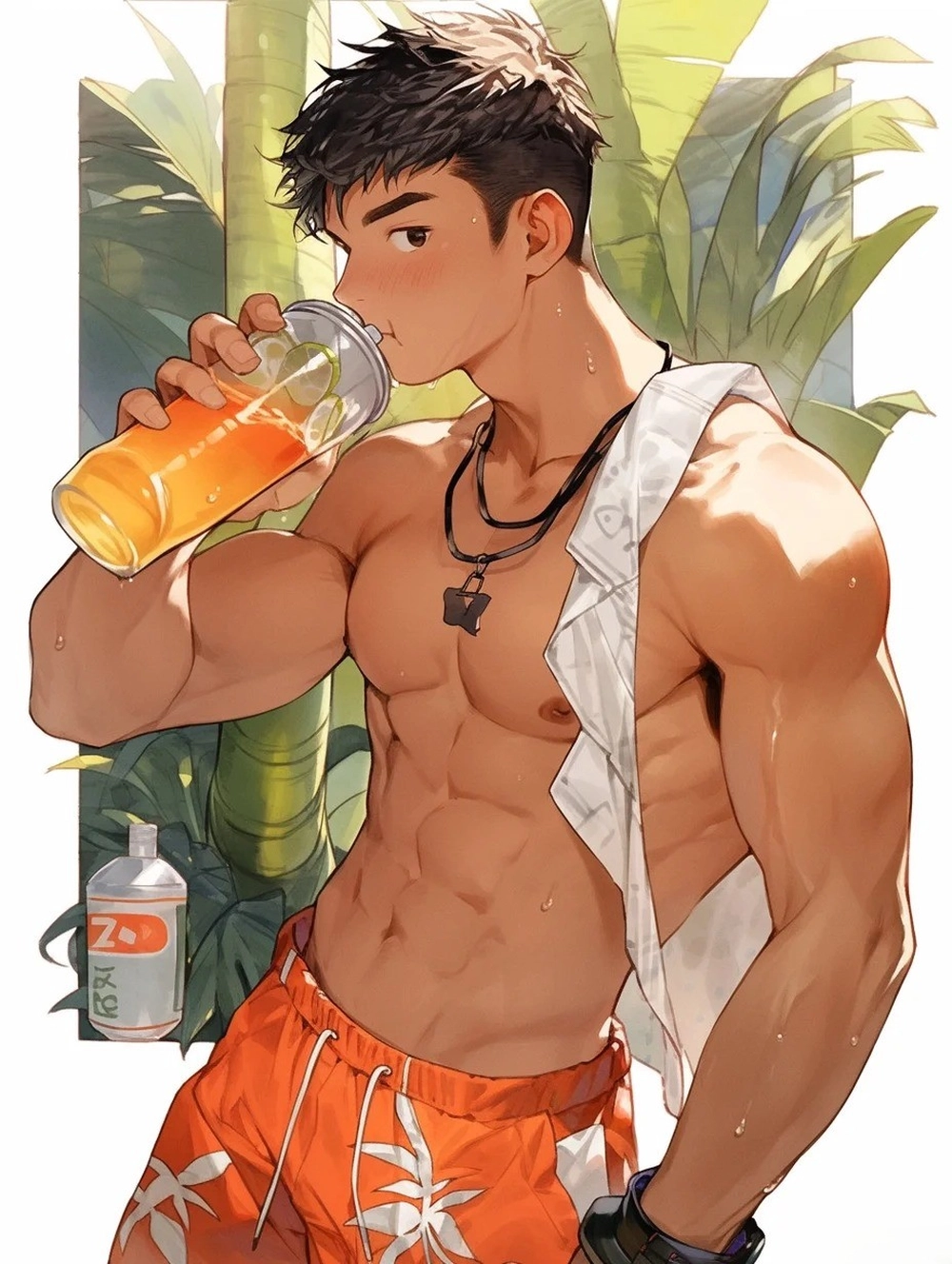 trai anime sáu múi full HD cực ngầu 