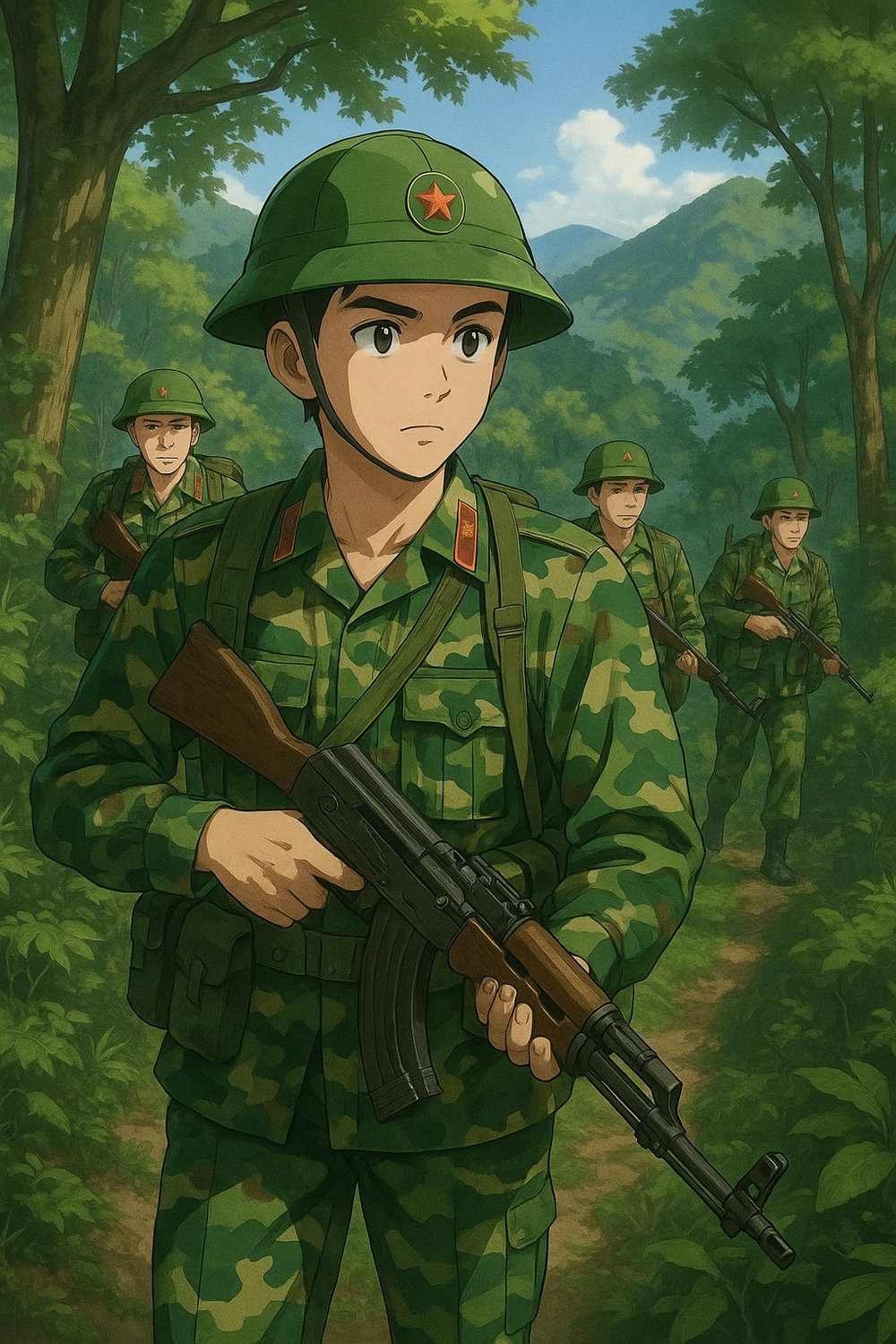 ảnh anime bộ đội việt nam ấn tượng