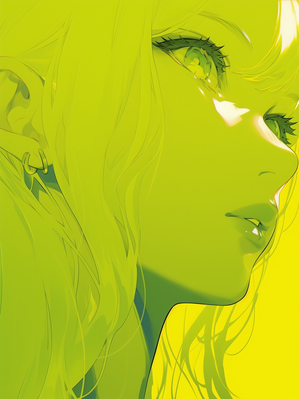 anime màu xanh lá đẹp