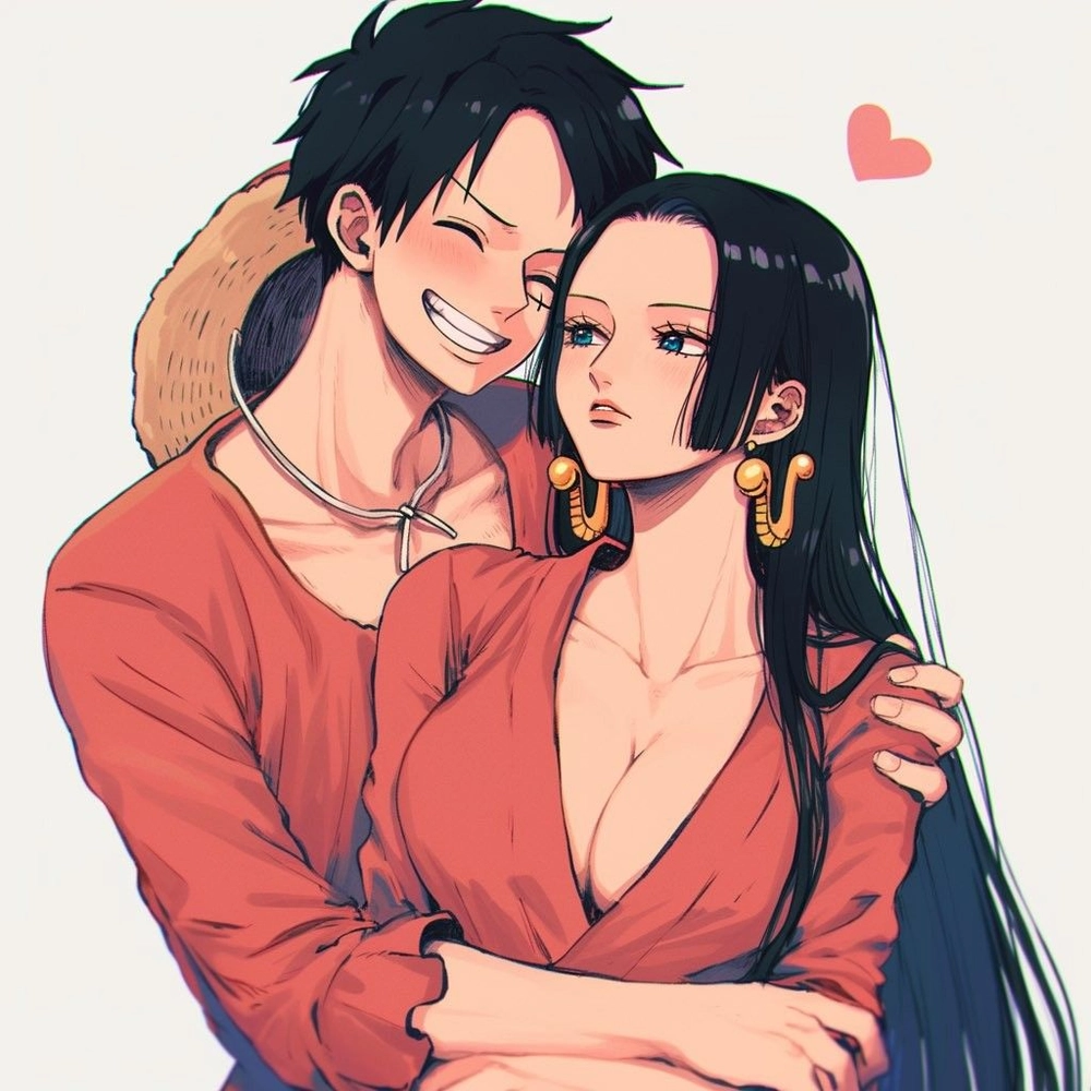 hình ảnh boa hancock và luffy cực ngầu