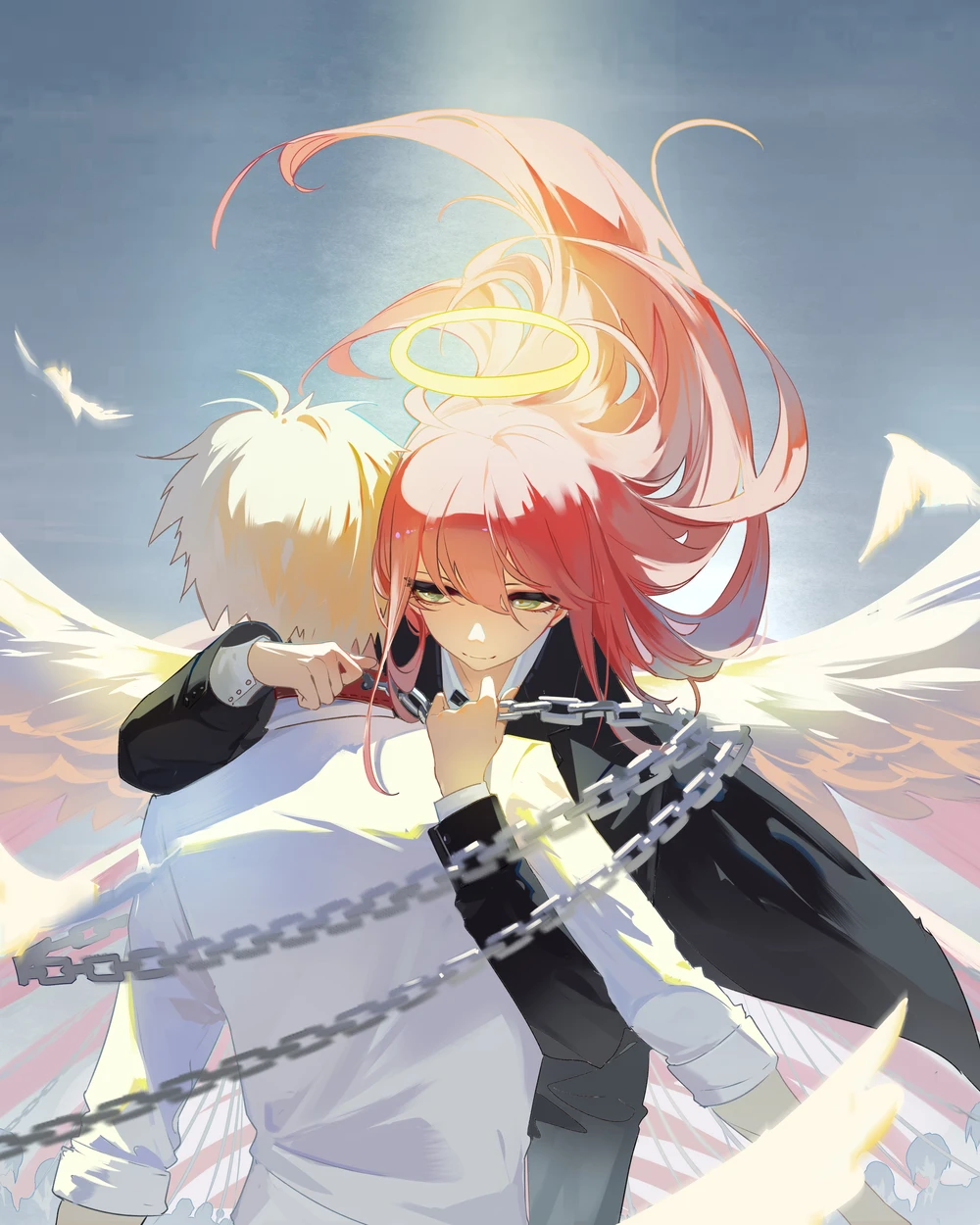 ảnh anime chainsaw man nghệ thuật 