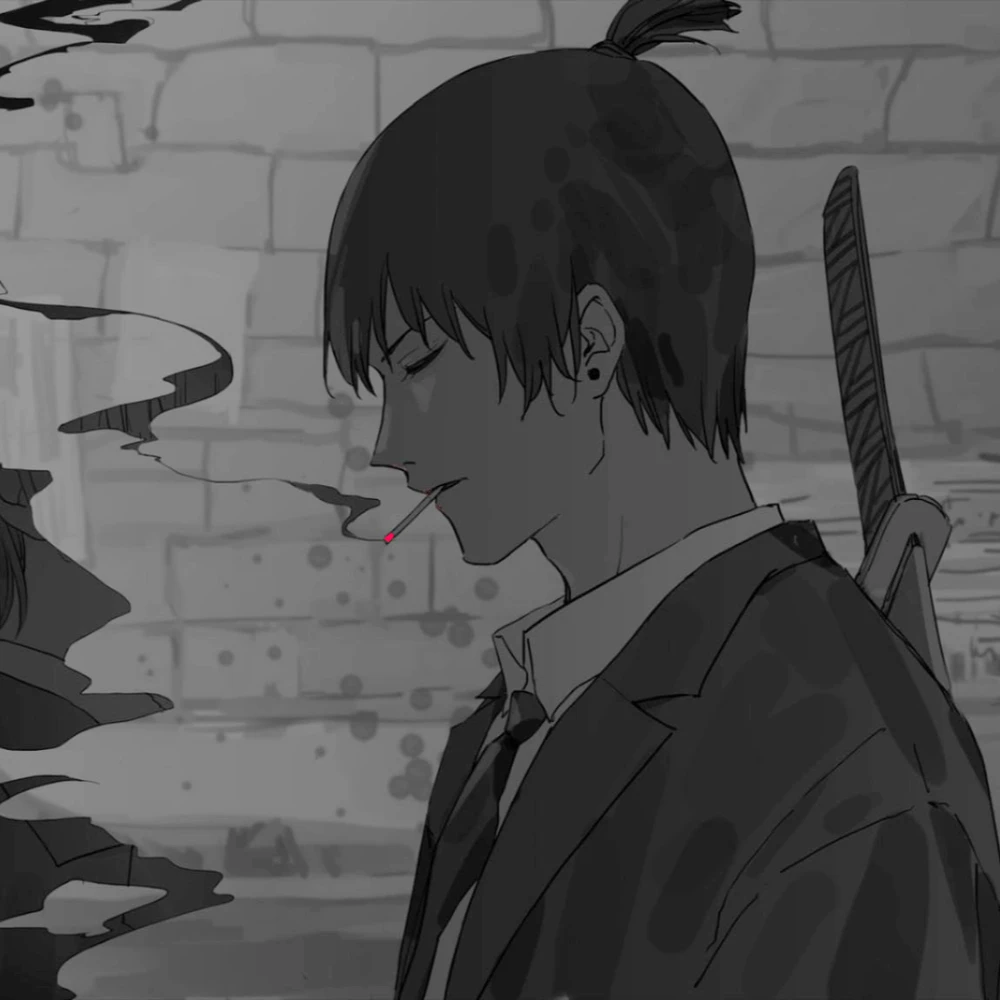 hình ảnh chainsaw man ngầu phong cách dark 