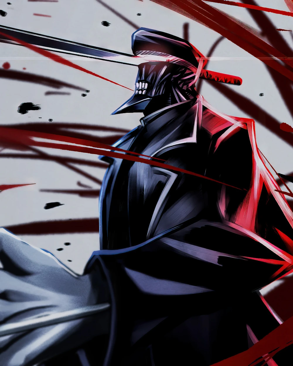 hình ảnh chainsaw man phong cách u tối 