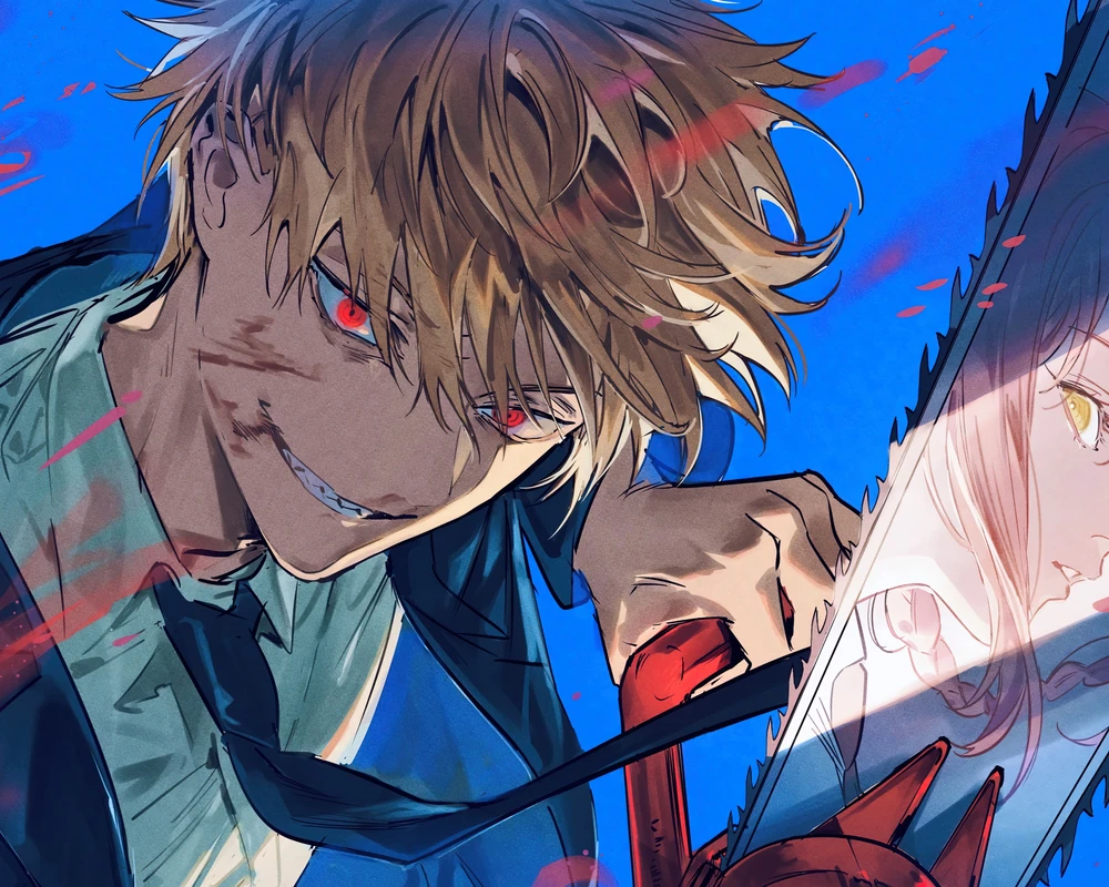 ảnh anime chainsaw man cool chất lừ 