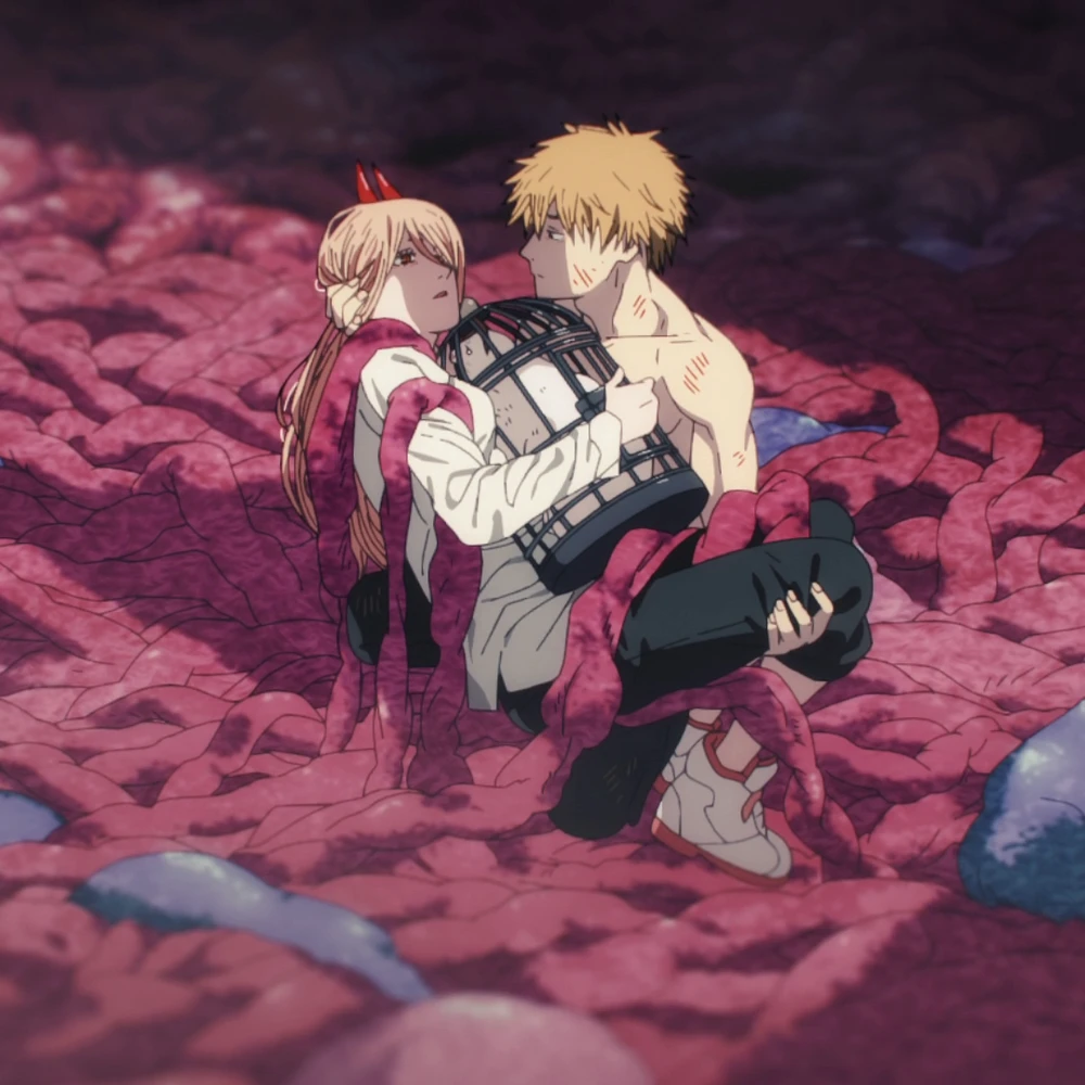 ảnh chainsaw man ngầu máu me siêu thực 