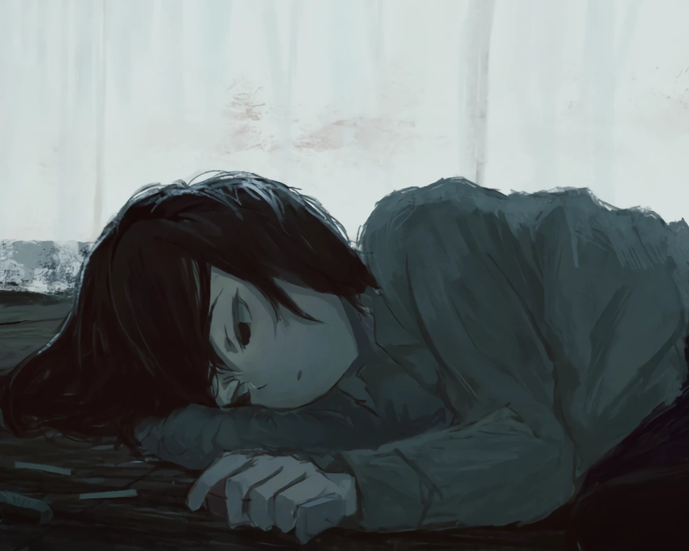 ảnh dark anime thể hiện chiều sâu nội tâm 