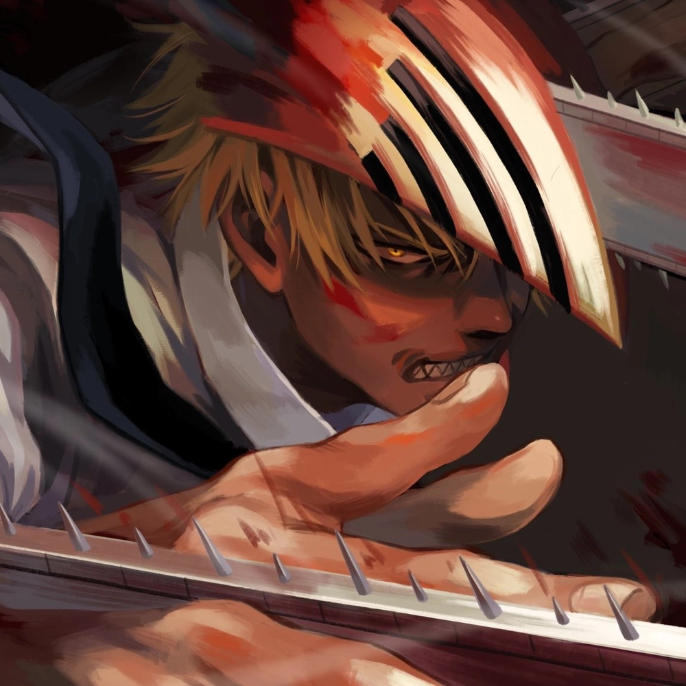 ảnh ngầu của denji khi chiến đấu 