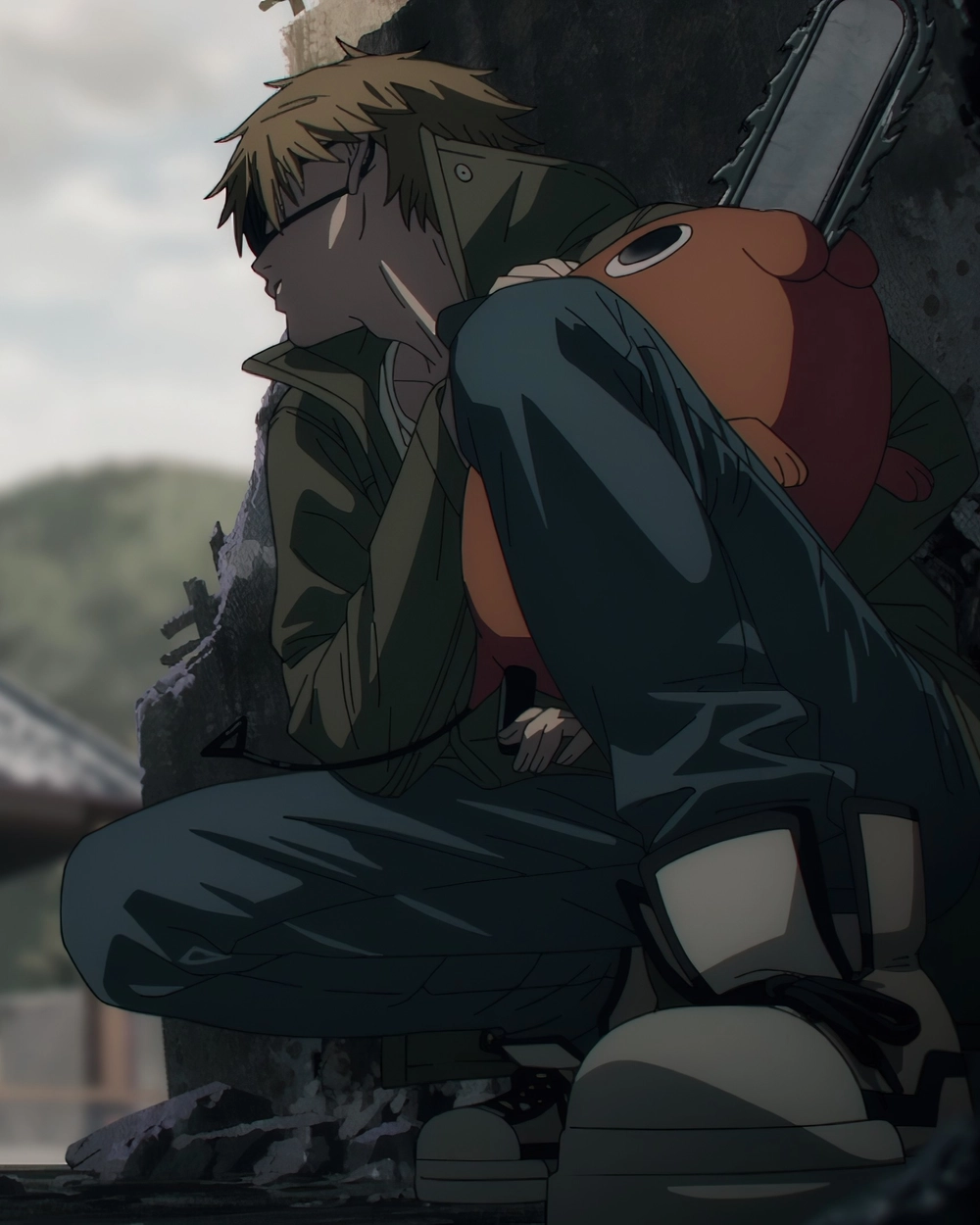 denji cool style anime chainsaw man 