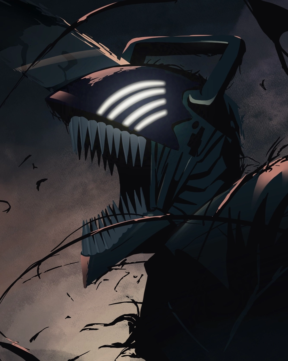 denji ngầu trong hình dạng người cưa 