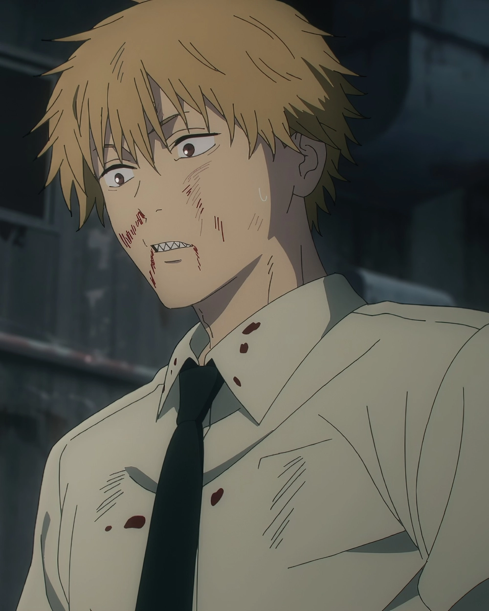 cảnh denji đối đầu katana man nghẹt thở 