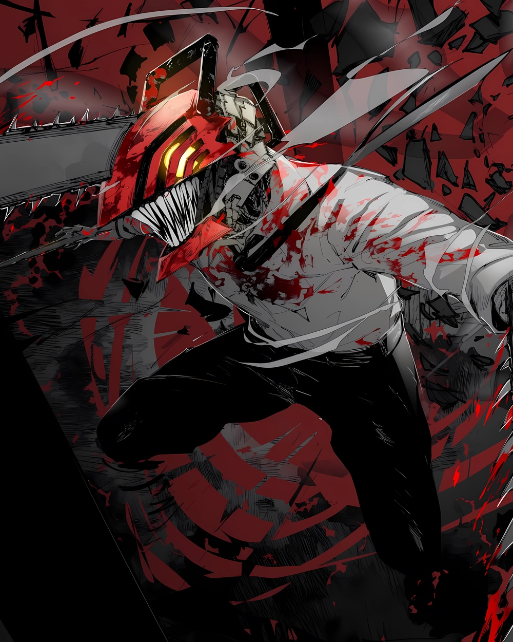 hình denji chuẩn bị tung đòn cuối cùng 