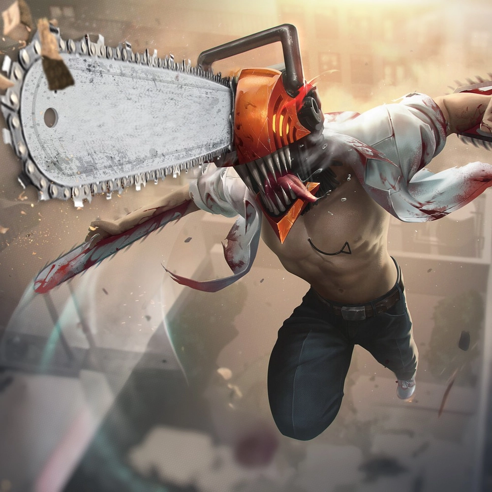 hình ảnh denji bùng nổ sức mạnh trong chainsaw man 