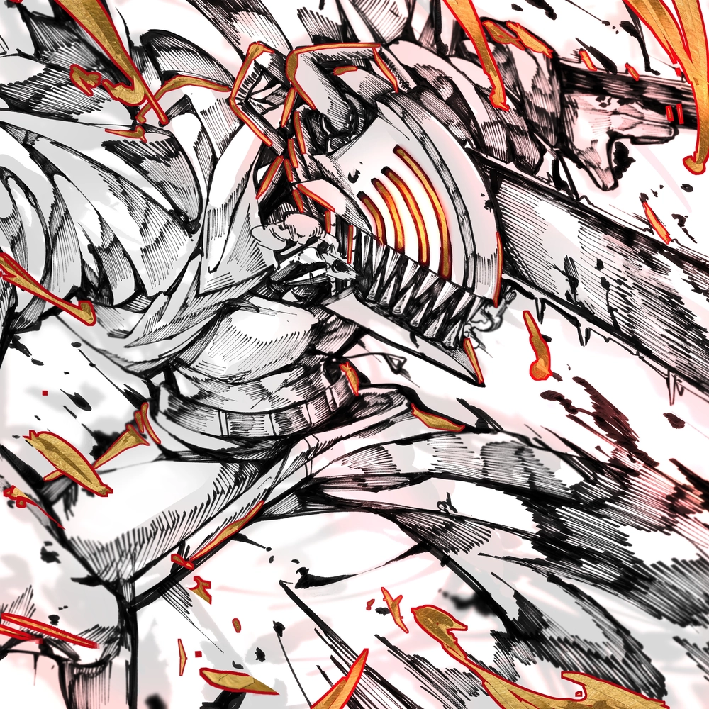 ảnh anime chainsaw man denji phiên bản hành động 