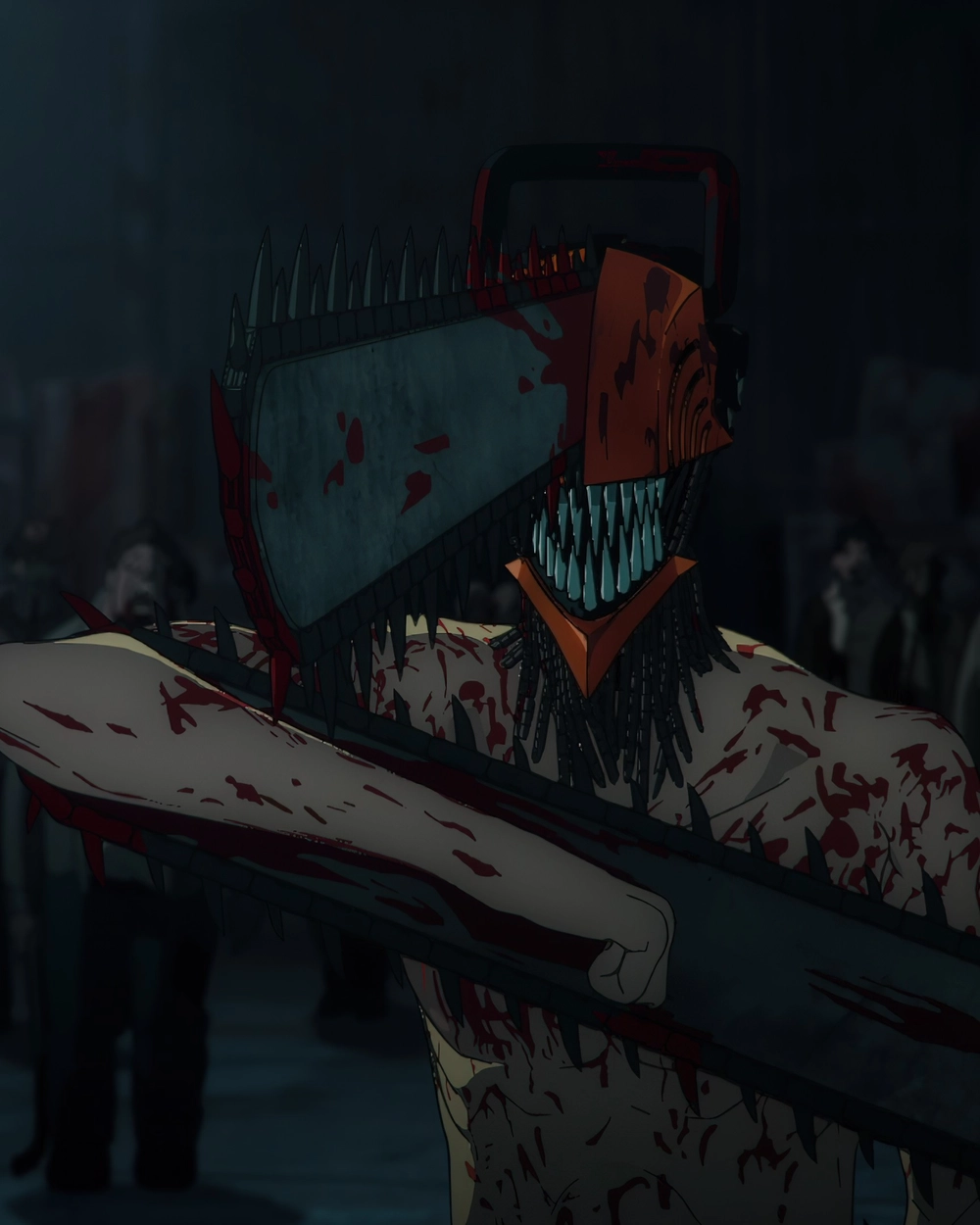 hình ảnh hành động mạnh mẽ từ denji 