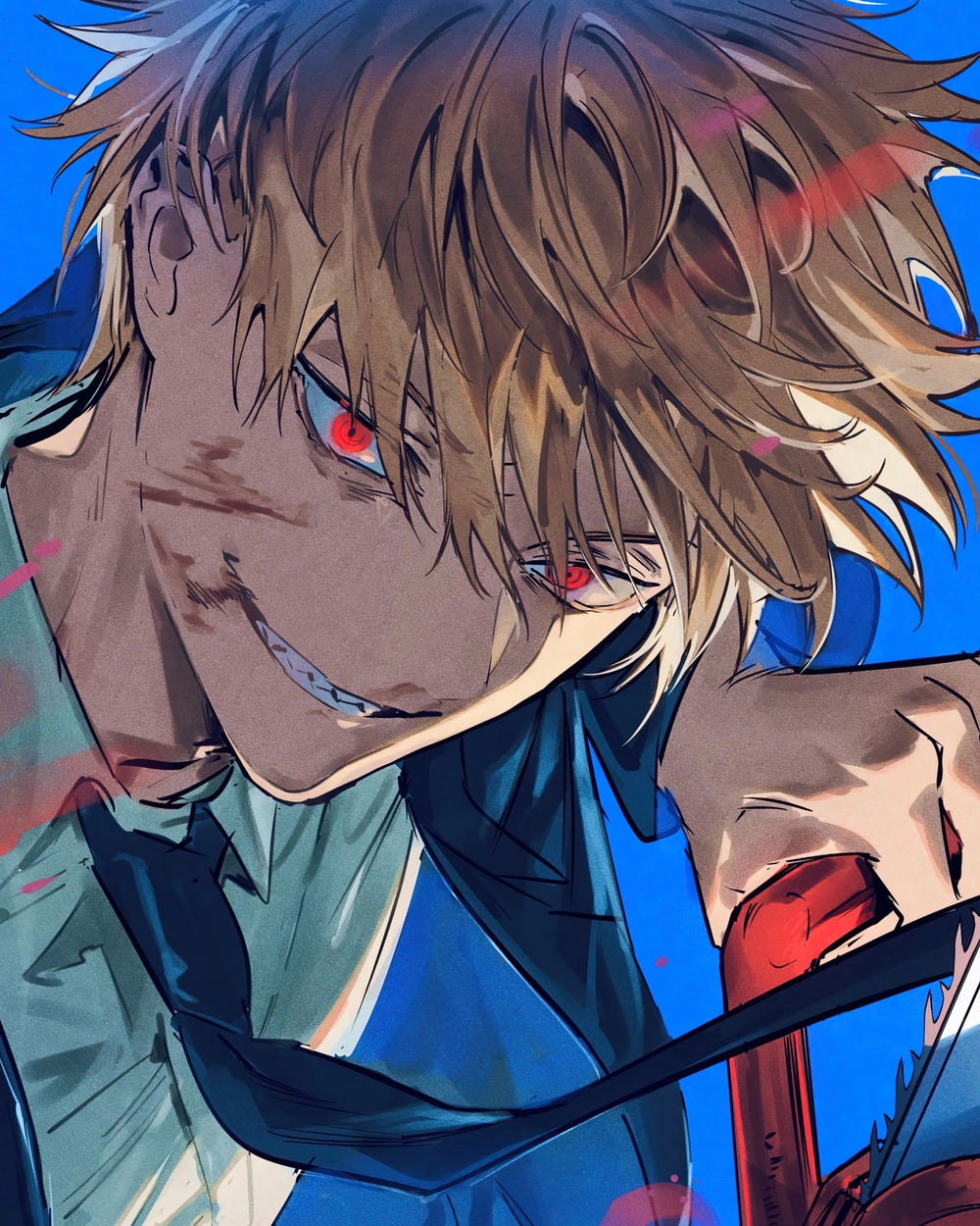 ảnh denji chiến đấu cùng chainsaw man 