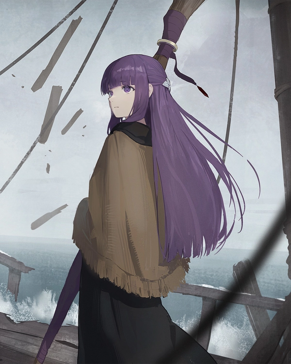 ảnh fern anime biểu cảm tự nhiên