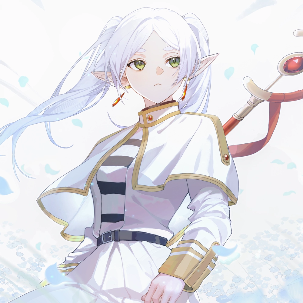 ảnh frieren cô đơn trong hành trình dài