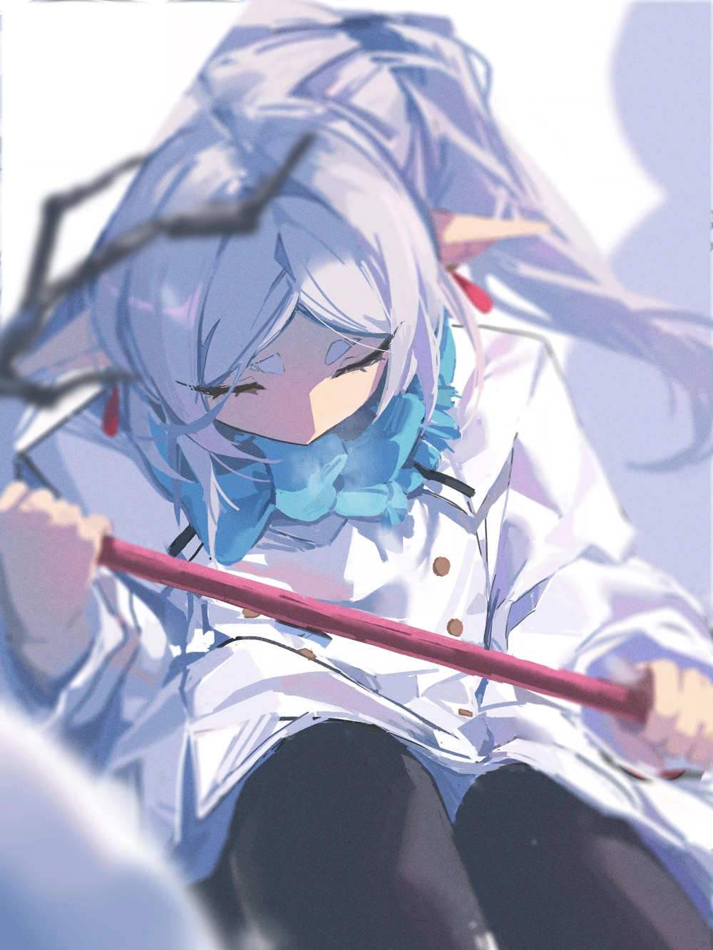 hình ảnh frieren biểu cảm sâu lắng