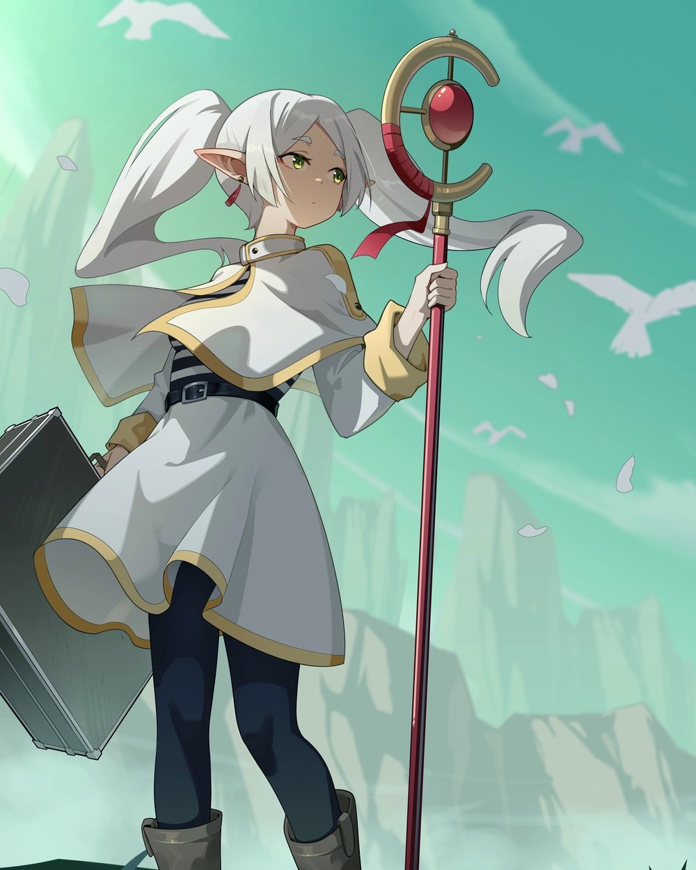 ảnh frieren trẻ trung qua các thời kỳ