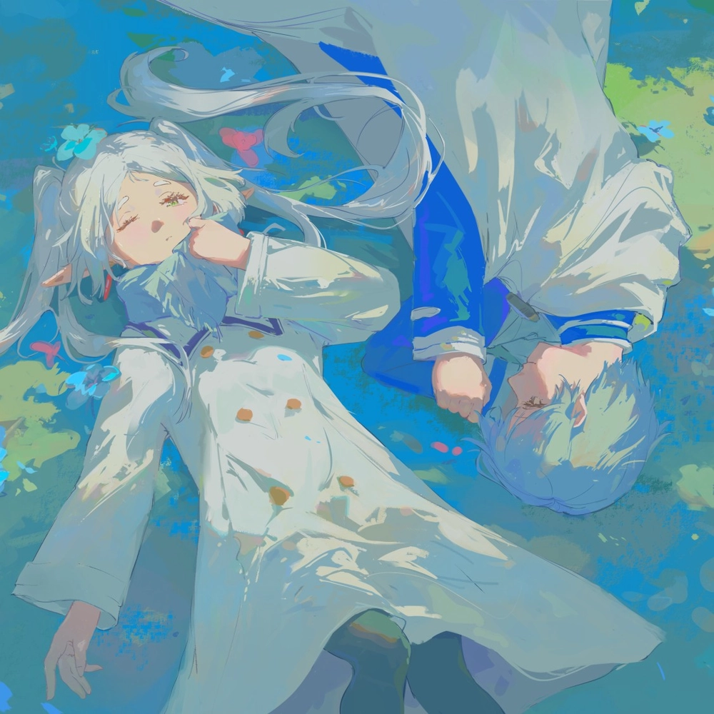 hình ảnh frieren và hậu duệ của các anh hùng