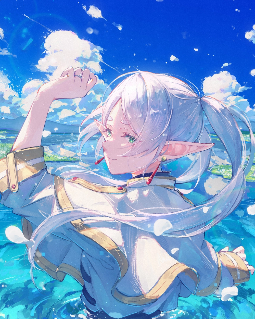 ảnh frieren rơi nước mắt khi nhớ đồng đội