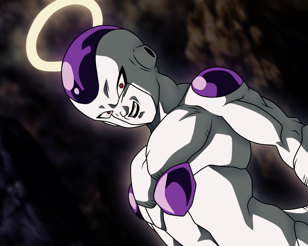 ảnh frieza ngầu trong trận chiến với goku 