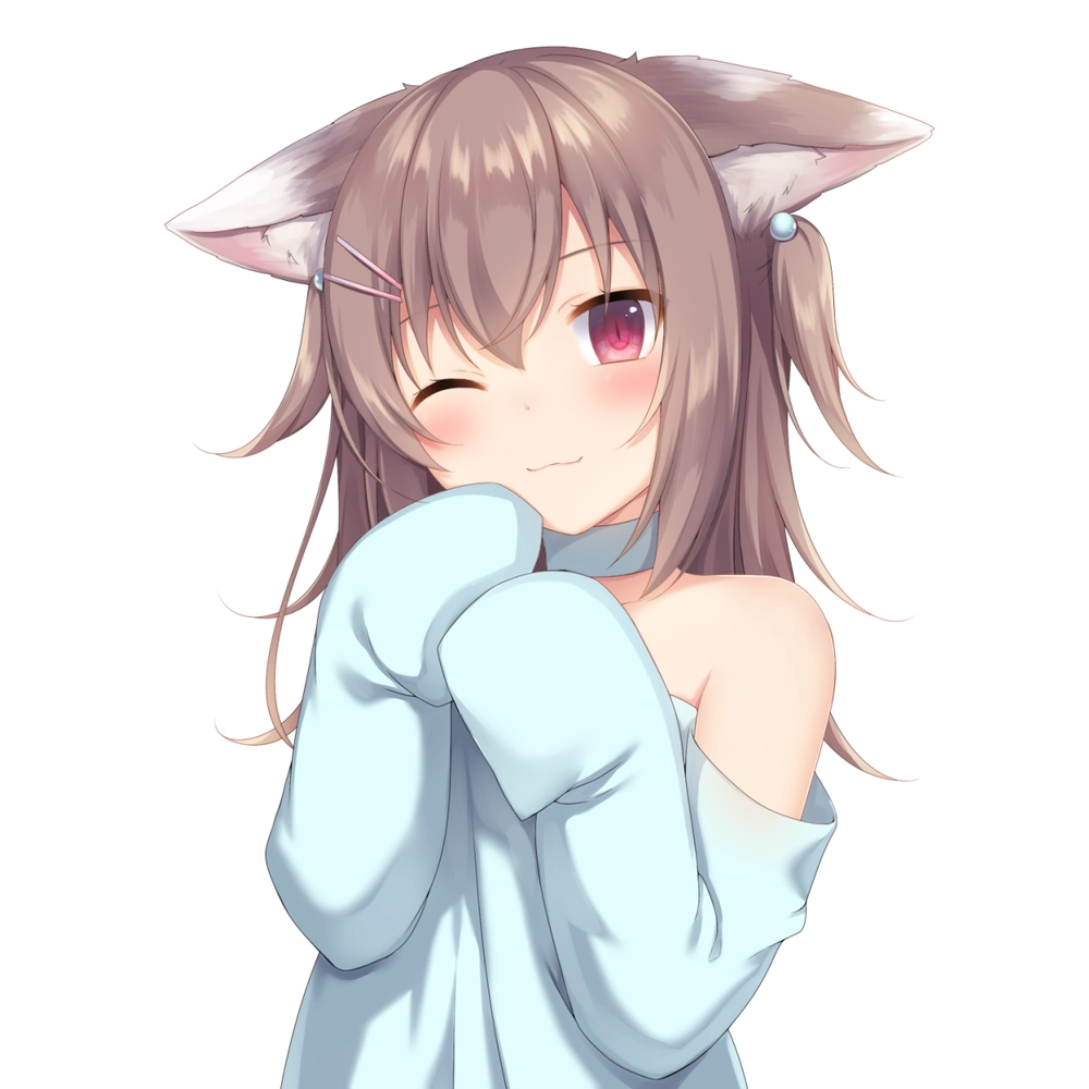 ảnh gái xinh anime cute mặt đỏ, ngại ngùng 