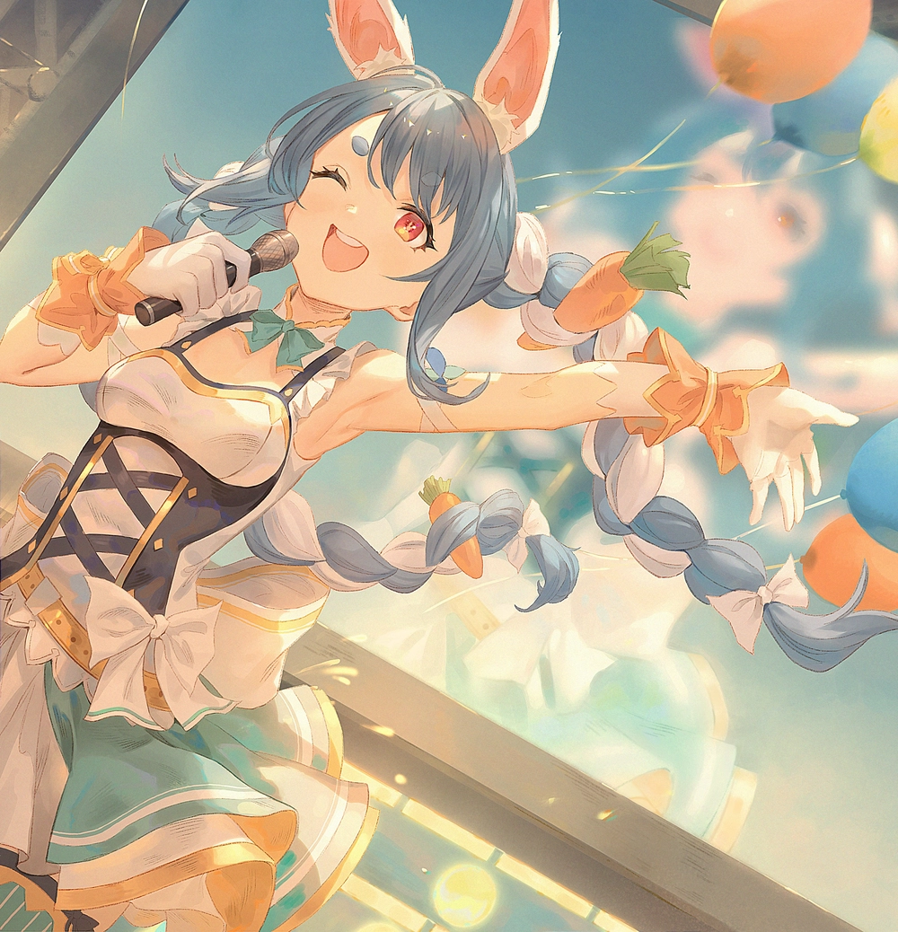 ảnh gái xinh anime mlem lè lưỡi, nháy mắt 